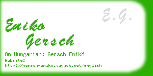 eniko gersch business card